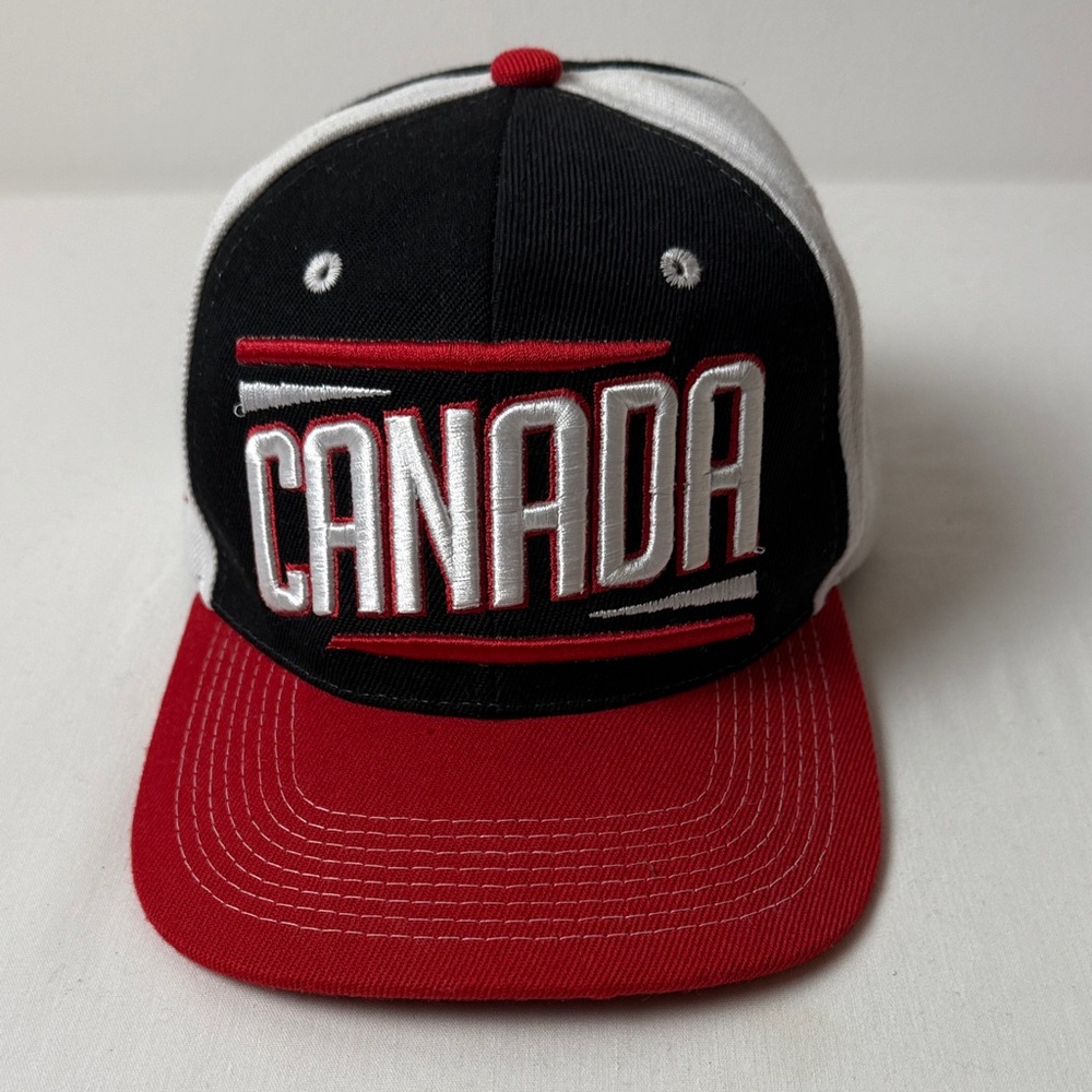Canada Black and Red Snapback Hat